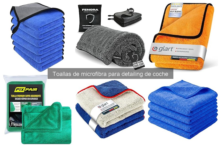 Tipos de Toallas de Microfibra para Detailing de Coche