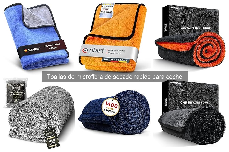 Toallas de microfibra de secado rápido para coche: beneficios y características