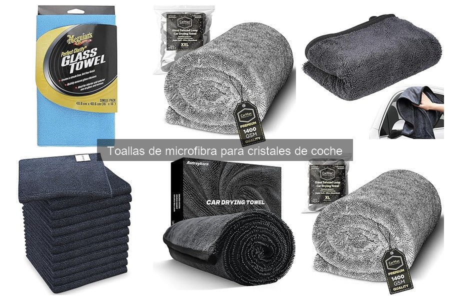 Toallas de microfibra: ¿Evitan marcas en cristales de coche?