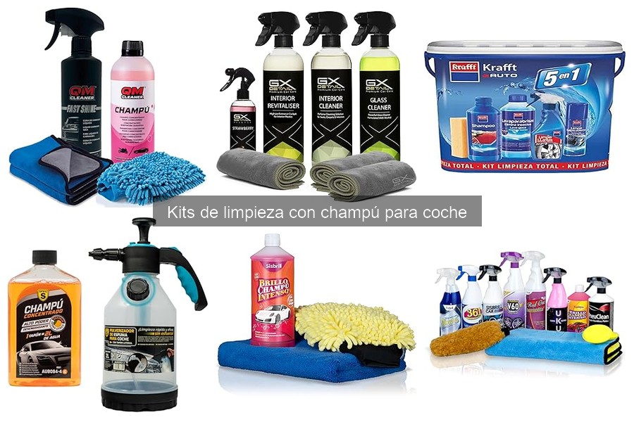 Todo sobre kits de limpieza con champú para coche