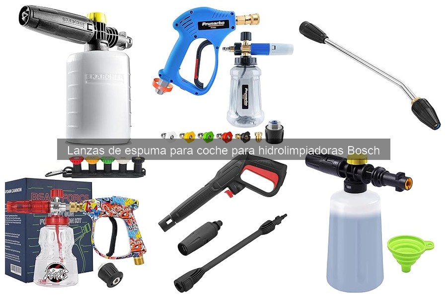 Ventajas de Lanzas de Espuma con Hidrolimpiadoras Bosch