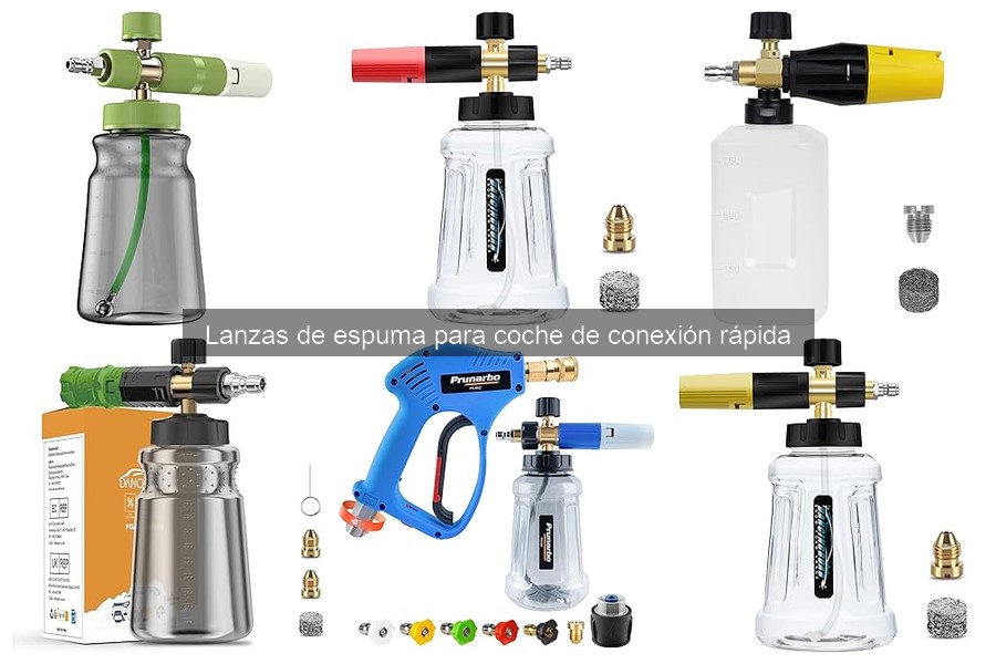 Ventajas de las lanzas de espuma de conexión rápida para lavar coches