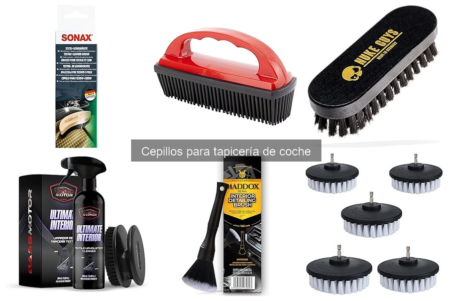 Ventajas de usar cepillos específicos para tapicería de coche