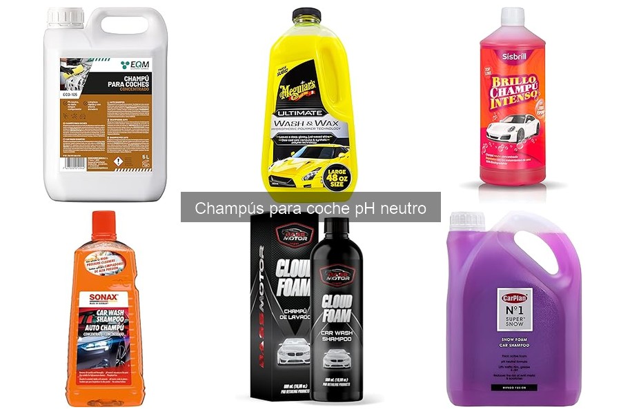 Ventajas de usar champús para coche pH neutro