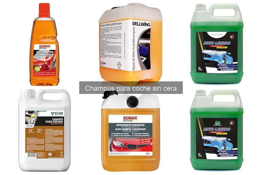 Ventajas de usar champús para coche sin cera