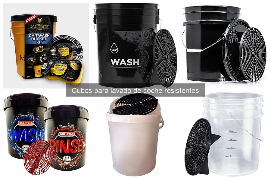 ** Ventajas de usar cubos resistentes para lavado de coche