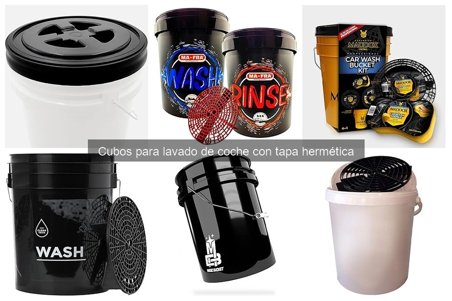 Ventajas de usar un cubo hermético para lavar tu coche
