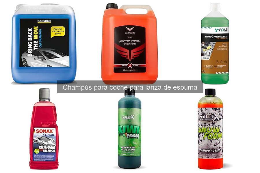 Ventajas del champú para coche con lanza de espuma