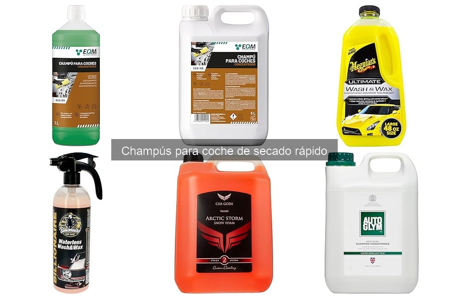 Ventajas del champú para coche de secado rápido