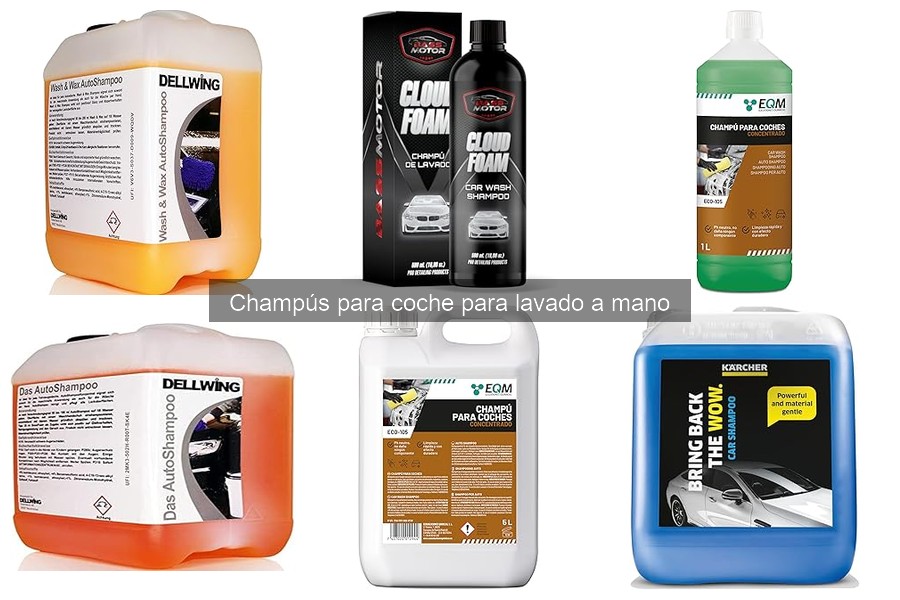 Ventajas del champú para coche frente a jabones comunes