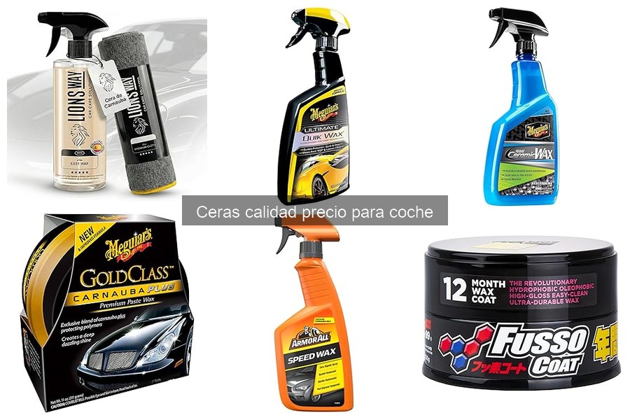 Ventajas y desventajas de ceras calidad-precio para coche