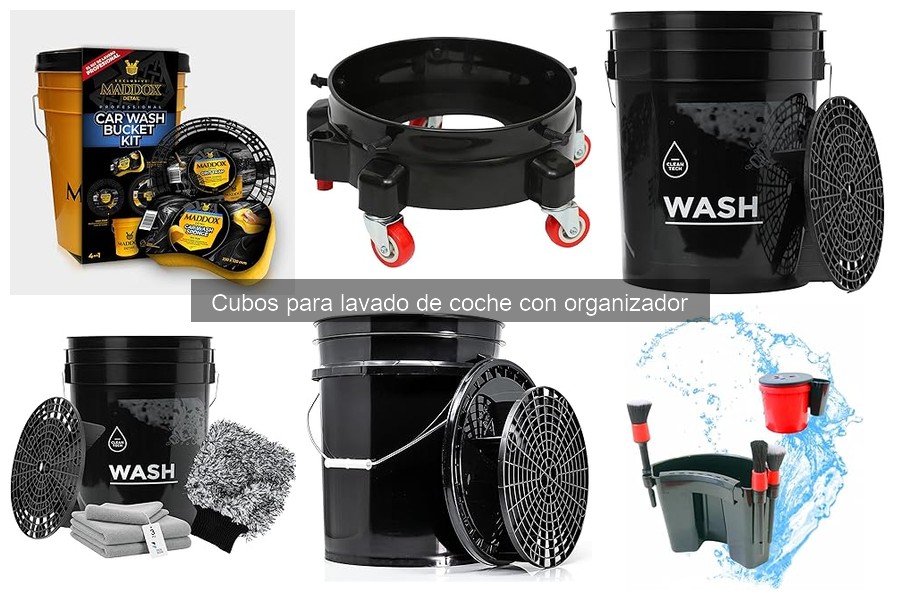 Ventajas y desventajas de cubos con organizador para lavar coches