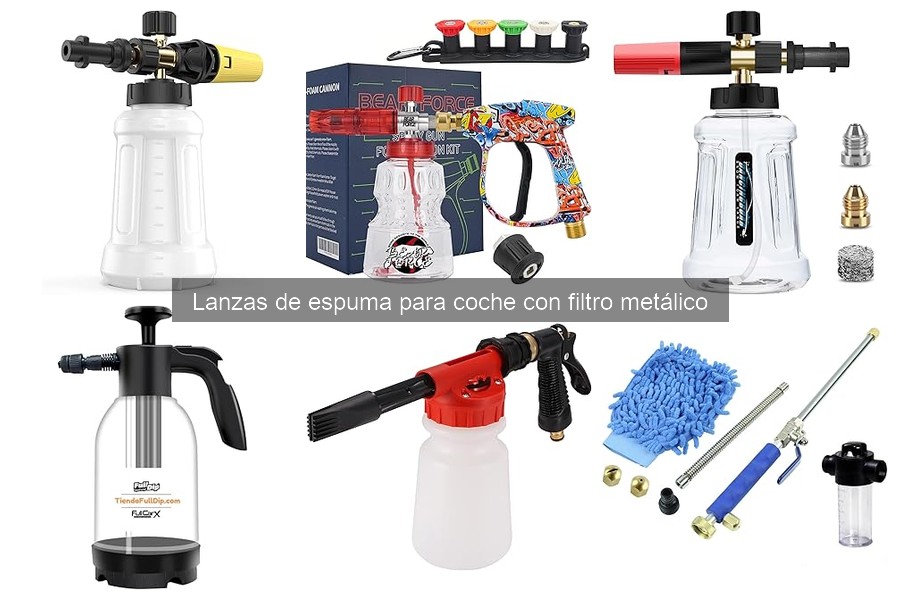 Ventajas y desventajas de las lanzas de espuma con filtro metálico