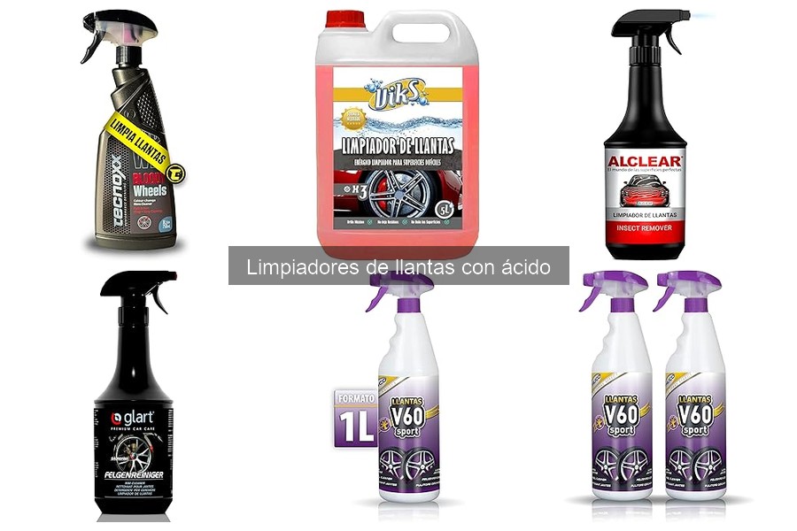 Ventajas y desventajas de limpiadores de llantas con ácido