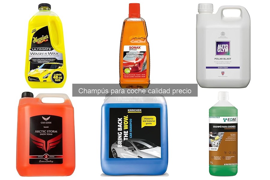 Ventajas y desventajas de los champús para coche