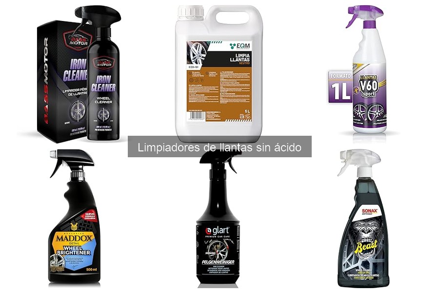 Ventajas y desventajas de los limpiadores de llantas sin ácido